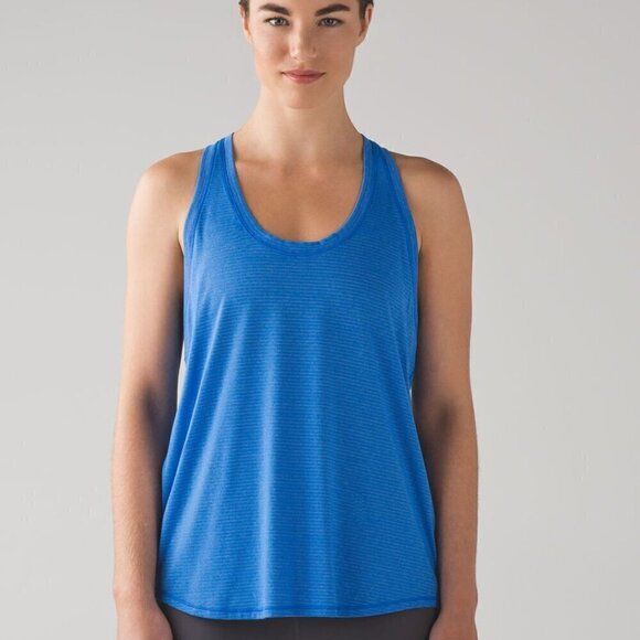 Lululemon Tie It Up Singlet - 12 Heathered Wild Bluebell - Picture 1 of 7